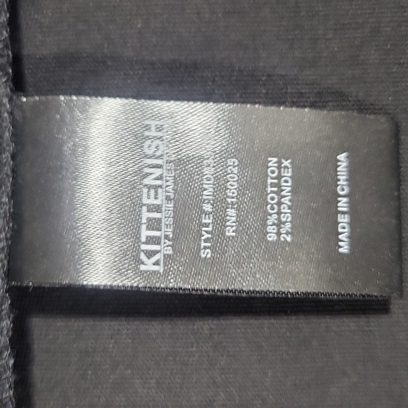 KITTENISH Dria Black Exposed Gold Tone Zipper Mini Dress - Picture 9 of 11